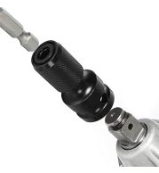 1/2" Drill Adaptor – Chuck and Thread Adaptor for Connecting Hole Saws and Accessories to Power Drills, Robust Steel Construction for Workshop Use